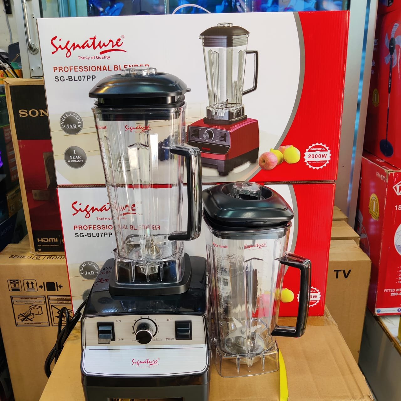 Signature Commercial Blender SG-BL-07PP (2000W) with 2.0 Ltrs Two Jars