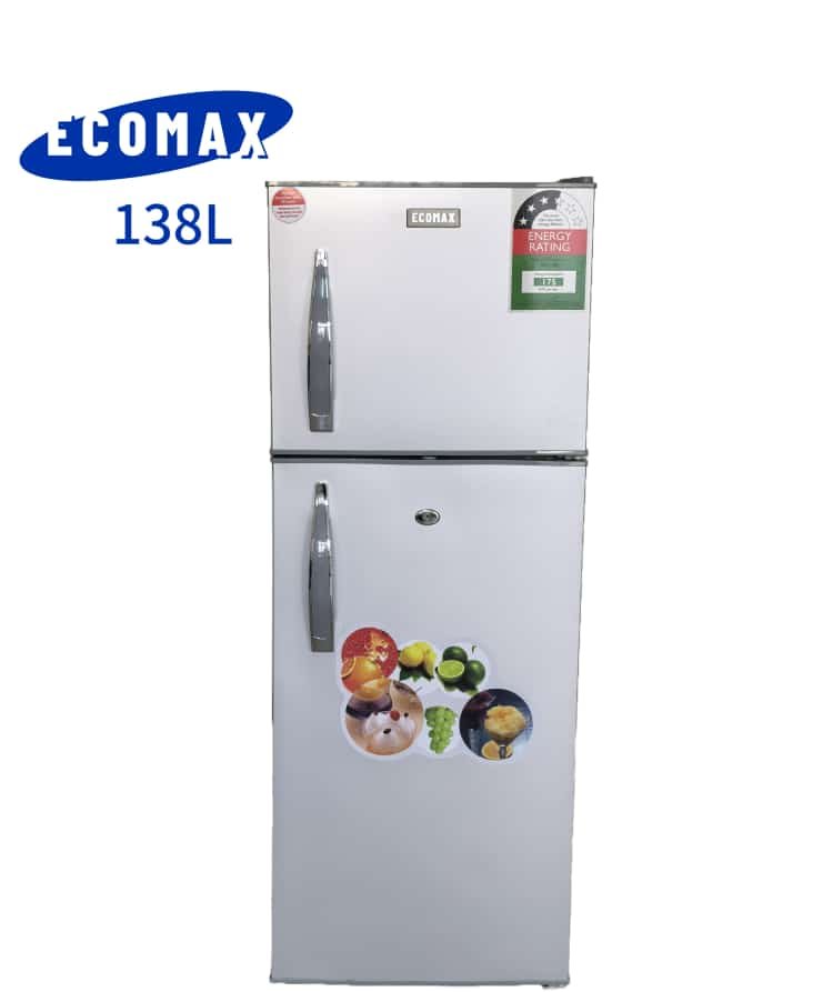 Ecomax 138 litres double door refrigerator with handle