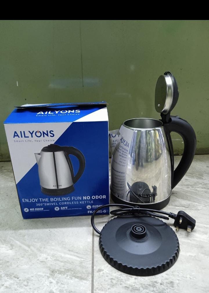 Ailyons 1.8ltrs stainless steel kettle
