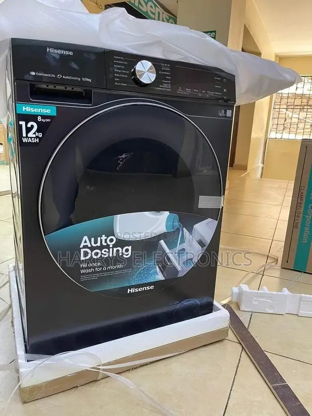 Hisense washing machine 12/8Kg wash dry