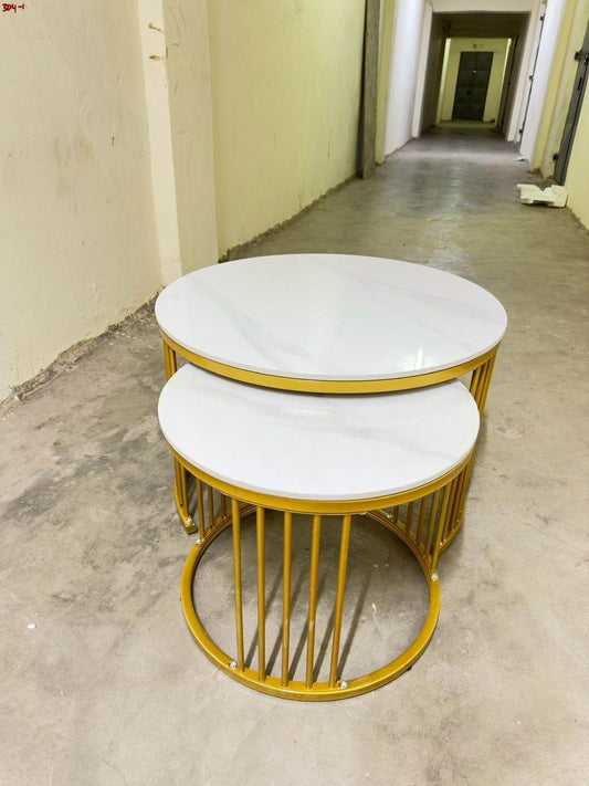 Pure marble executive nesting marble table