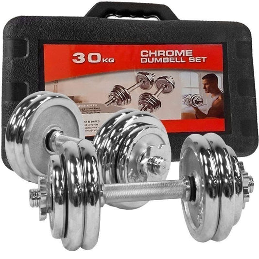 15kgs chrome dumbbells