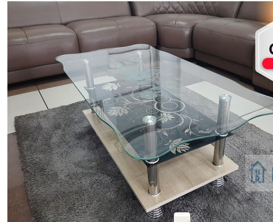 Executive glass coffee table